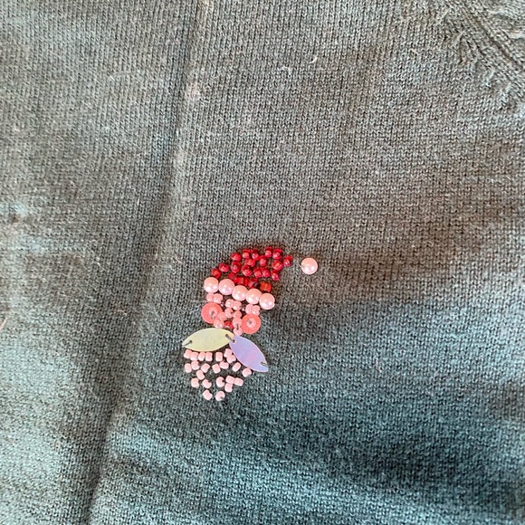 Susan Bristol Christmas Beaded Sweater Set - Picture 8 of 10